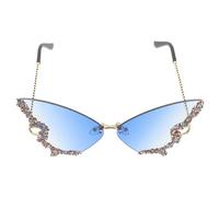 COHEALI Sunglasses with Eye Protection Resin and Metal Frame 1 Pair Butterfly Shape Lightweight Fashionable Retro Style for Women for Daily Life Wearing and Photo Props