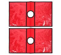 COHEALI Traffic Safety Cone Sleeve 2 Pack Durable PE Covers with Pocket for Outdoor Activity Warning Signal on Traffic Cone 22.44X12.99In