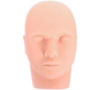 COHEALI Training Mannequin Head Eyelash Extension Mannequin Head 8x6x6inch Reusable Pvc Suitable for Eyelash Extension Practice Beginners and People Who Want to Become More Proficient