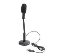 COHEALI USB Condenser Microphone for Podcasting and Desktop Recording with Vibrant Sound and Easy Set-up, Black Plastic and Metal Design, USB Plug for Laptop and Computer Use