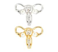 COHEALI Uterus Brooch Celebrating Reproductive Rights and Female Silver Alloy for Women, Easy to Match Clothes Feminist Jewellery Pin Suitable for Casual and Official Occasions