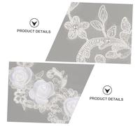 COHEALI Valentine's Day Lace Cake Flower Decorative Ornament White Multifunctional Wedding Cake Topper for Cupcakes Birthday Anniversary Shower Easy to Use