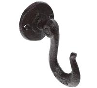 COHEALI Vintage Cast Iron Garage Wall Hook for Heavy Duty Storage and Convenient Organization, Multiuse Black Metal Hook for Hanging Power Tools and Bags in Garages Or Balconies