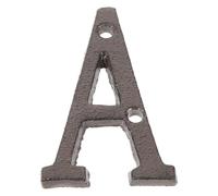 COHEALI Vintage Cast Iron Letter for House Address Outdoor Decor Large Metal English Letter with Intricate Ironwork Thick Wall Sign for Mailbox Front Door Fence and Garden Personalization