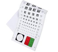 COHEALI Visual Testing Chart Plastic Material Eyesight Testing Wall Chart Can be Hung Not Easy to Tear Suitable for Hospital and Home Use