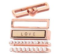 COHEALI Watch Strap Decoration Charms Lightweight Metal Rings for Smartwatch Bands Compatible with Apple Watch and Silicone Bands Easy to Use Stylish Accessories