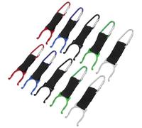 COHEALI Water Bottle Holder Clips Space-saving Hanging Fasteners D-shaped 10pcs Aluminum Alloy Random Color for Soda and Water Bottles for Backpack and Pouch Use during Camping and Hiking