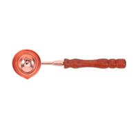 COHEALI Wax Sealing Spoon Wax Melting Spoon Retro Stainless Steel Wooden Handle Nonstick Surface Heat Resistance for Creating Stylish Crafts