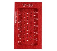 COHEALI Wear-Resistant Alloy Steel Woodworking Hole Positioning Gauge Precise T-Shape Marking Tool for Home Carpentry Red Scribing Ruler for Accurate Lines and Technical Drawings