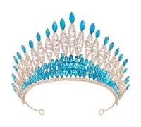 COHEALI Wedding Rhinestone Crown Headband for Bride and Birthday Women, Comfortable and Light Zinc Alloy Hair Accessory with Unique Design, Suitable for Multi-occasion Party Wear