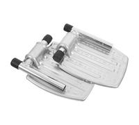 COHEALI Wheelchair Footrest Elevating Foot Pedal Iron Silver 1 Pair Universal Footplates for Comfortable Leg Support