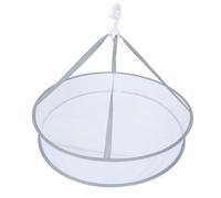 COHEALI White 61cm Mesh Basket Clothes Drying Hanger Container Polyester Lightweight Easy to Dry Both Sides Simple Style Household Use