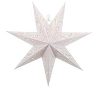 COHEALI White Seven-Pointed Star Paper Lampshade Lightweight Hanging Star Lantern for Bedroom and Window Decor Easy Installation Christmas Nursery Decor