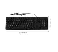 COHEALI Wired USB French Keyboard and Mouse Set with Full Layout and Silent Typing for Data Entry and Cafe Environments