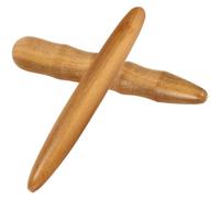 COHEALI Wooden Acupressure Massage Sticks 2Pcs Sturdy Light Brown Wood Massage Rods for Trigger Point Therapy and Full Body Use