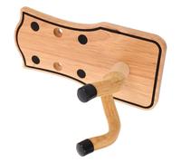 COHEALI Wooden Guitar Wall Mount Hanger Hook for Acoustic Electric Bass Ukulele Space-Saving Multi-Instrument Display Stand with Solid Wood Rustic Design for Studio Home Event Use
