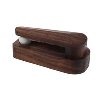 COHEALI Wooden Towel Hooks Wall Mounted No-Drill Installation with Smooth Surface, Coffee Colour Wood Plastic Material, for Small Apartments and Bathrooms, Rustic and Modern Style Storage