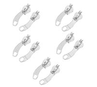 COHEALI Zipper Pull Replacement Kit with Smooth and Versatile Use 5 Pairs Zinc Alloy Material Minimalistic Silver Design for Luggage and Bags for Daily Use and Everyday
