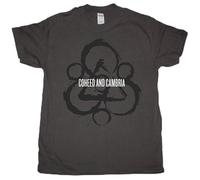 Coheed and Cambria Keyword Splatter Progressive Metal New Grey Charcoal Mens T Shirt Size L