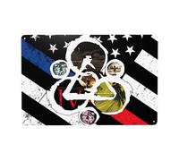 Coheed and Rock Band Cambria Metal Sign Decor Wall Art Outdoor Decorative Plaque Poster Tin Sign Classic Door Sign for Living Room Retro Metal Hanging Picture for Cafes/Bar/Garage (8x12Inch)