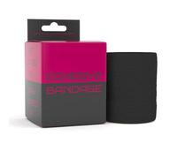 Cohesive Bandage 7.5cm x 4.5m - Self Adhesive Bandage Tape for Injury Recovery, Compression & Ankle Support - Elastic, Sweat-Resistant, Breathable - for Joints, Wrists, Knees & More (Black, 1 Roll)