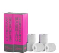 Cohesive Bandage 7.5cm x 4.5m - Self Adhesive Bandage Tape for Injury Recovery, Compression & Ankle Support - Elastic, Sweat-Resistant, Breathable - for Joints, Wrists, Knees & More (White, 6 Rolls)