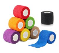 Cohesive Bandage Wrap, 8 Rolls 2" x 4.5 Yards Self Adhesive Vet Bandag