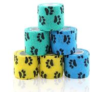 Cohesive Bandages Bulk Self Adhesive Bandage Adherent Non-Woven for Dogs Pet Animals & Ankle Sprains & Swelling 2 Inch x 5 Yards (2 Inch Claw)