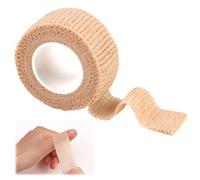 Cohesive Finger Tape Self Adherent Cohesive Bandages Breathable Elastic Athletic Tape for Protect Finger and Wrist Veterinary Treatment Protective Furniture 2.5cm Wide x 4m Long (Skin Color)