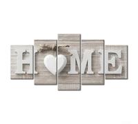 Cohesive Five Piece Unframed Wall Art Ensemble Stylish Decor Choices for Homes or Professional Environments