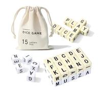 COHHFWPD Crossword Dice Game | Upgraded Edition | Word Dice 2set - 30 Large Letter Dice, Word Game for Family Games, Travel & On-The-Go Fun