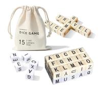 COHHFWPD Crossword Dice Game | Upgraded Edition | Word Dice 2set - 30 Large Letter Dice, Word Game for Family Games, Travel & On-The-Go Fun