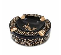 Cohiba Cigar Ashtray Large Ashtray for Cigarettes Large Peace Cigar Ashtray for Patio / Outdoor / Indoor Ashtray (Los Hermanos Diablo - Tiger)