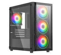Cohix Gaming PC, Ryzen 5 5600G, Radeon HD Graphics, 16GB Ram, 500GB M.2 SSD, WiFi, Windows 11 Pro, Fast Gaming PC (Lucid, 16GB Ram - 1TB SSD)