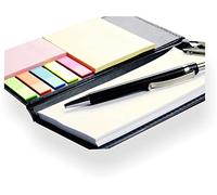 Coi Memo Note Pad / Memo Note Book With Sticky Notes & Clip Holder In Diary Style