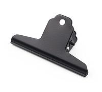 Coideal Black Metal Bull Clips - 10 Pcs 4 Inch Large Binder Paper Clips for Home Office School Supplies (Black, 10 cm)