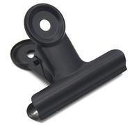Coideal Large Bull Binder Clips, 12 Pack Black Metal Hinge Paper Clips for Crafts Bags Photos at Home & Office (63mm)