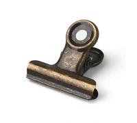 Coideal Small Bulldog Clips, 22mm Mini Binder Paper Clips Tiny Metal Clamps for Bags Tags, Picture Photo, Office (Bronze)
