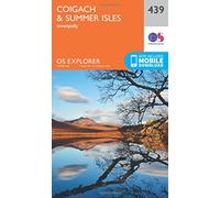 Explorer 439 Coigach & Summer Isles Map With Digital Version, Orange One Size