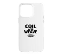 Coil and Weave Wire Wrapping Jewelry Maker Shirt Case for iPhone 15 Pro Max