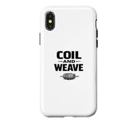 Coil and Weave Wire Wrapping Jewelry Maker Shirt Case for iPhone X/XS