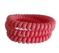 Coil Chew Necklace,Stretchy Spiral Chewelry Sensory Discreet Chewlery for Adults or Kids, Autism Chew ADHD, Stim Chew Bite or Fidget Chewy Aids Help Concentration Biting (Pink)