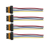 Coil Connector Harness Compatible With Dacia For Logan 2004-2012 Ignition Coil Connectors Repair Harness Wiring Plug Waterproof Electrical Assembly 7700274008(4 PCS)
