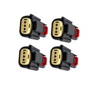 Coil Connector Harness Compatible With Lincoln For Mks 2009-2016 3 Way Ignition Coil Connector Pigtail Waterproof Harness Adapter Kit WPT-931 9U2Z14S411EA 4 Pcs