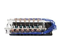 Coil Electromagnet Engine Model, V-Shaped Motor with LED Lights, High-Tech Physics Experiment, Integrated Boost Circuit, Quiet and Durable for Hobby Cultivation