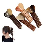 Coil Hair Tie, Spiral Telephone Wire Hair Bands, Twisted Hairs Wire Pony Hairwire, Stylish Spiral Hairs Tie for Girls Ponytails, for Everyday Wear Special Occasions (Style B)