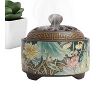 Coil Incense Burner, Decorative Round Tray Holder with Intricate Pattern, Aesthetic Decor for Meditation, Yoga, Tea Table, Windowsill, House, Church, Indoor Outdoor