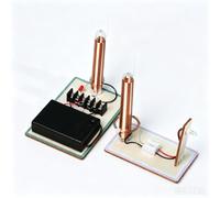 Coil Model Wireless Power Transmission Electromagnetic Resonance Physics | Hands-On Electronic Invention Assembly Set, STEAM Educational Lab Apparatus For Primary And Middle School Science