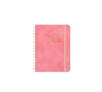 Coil Notebook A5 Cover Calendar Coil Schedules Notebooks Notepad(Pink)