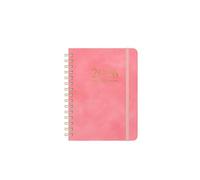 Coil Notebook A5 Cover Coil Schedules Notebooks Calendar Planner(Pink)